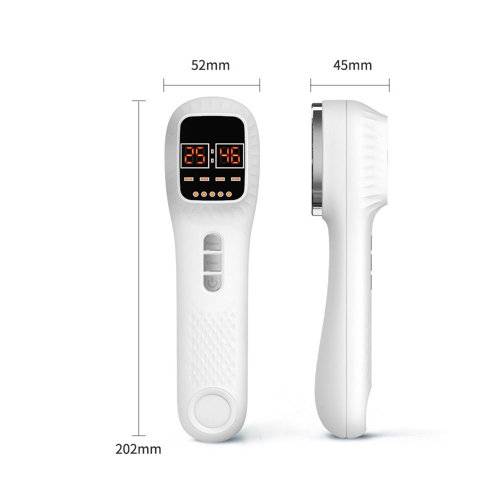 Plastic Red Light Therapy Device 650nm+808nm Facial Skincare Infrared Beauty Device Handheld Laser Therapy Device Health Care