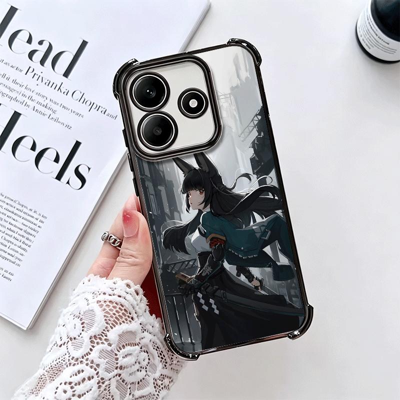 Zenless Zone Zero Hoshimi Miyabi Soft Phone Case For Xiaomi Redmi Note 14 15 Pro Plus 13 12 11S 11T 5G 10 9S 9 Plating Anti-Fall