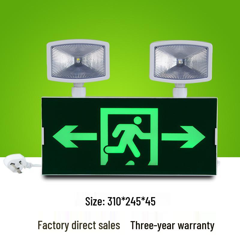 LED Emergency Exit Sign with Charging Indicator