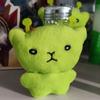 Llaveros de Peluche de Gato Alienígena Verde Colgante Peludo Estilo Mini Galaxia para Parejas Lindo Dibujo Animado Decoración para Bolsos Mochilas Llavero Regalos