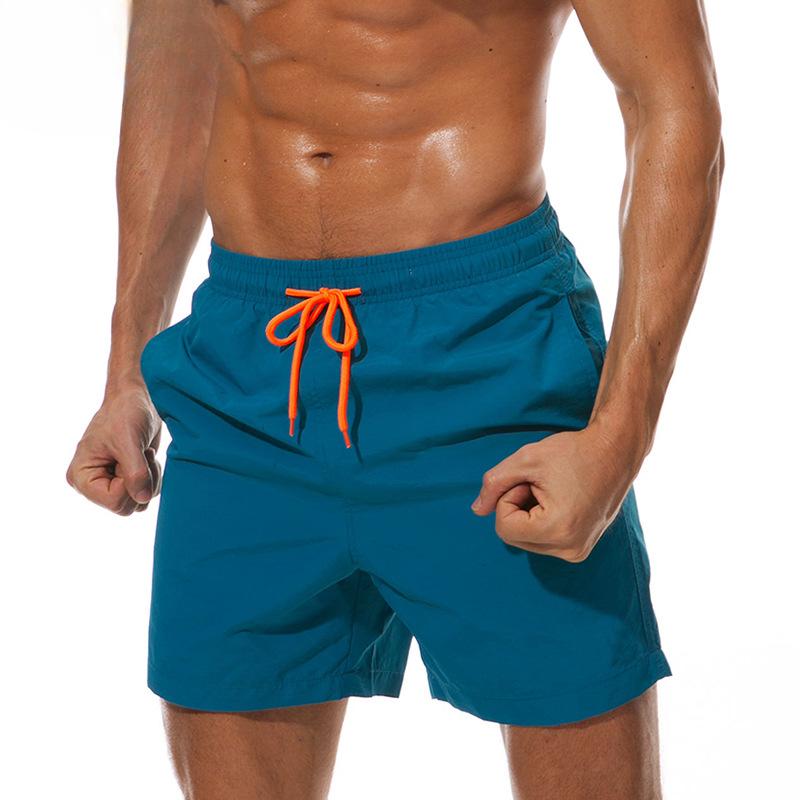 Summer Men's Beach Pants Men's Four-point Shorts Breathable Lotus Leaf Water Repellent Sports Casual Pants