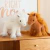 Cute Simulation Pony Doll Plush Toy Little White Horse Zodiac Horse Year Doll Children Accompany Soothing Doll