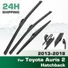For Toyota Auris 2 Hatchback 2013-2018 2014 2015 Wiper Front&Rear Wiper Blades Windshield Windscreen Window Brushes 26"+14"+10