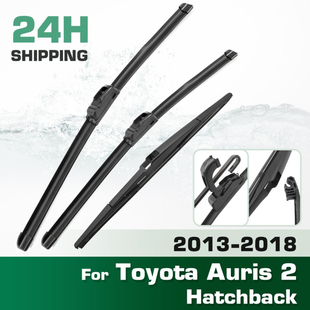 For Toyota Auris 2 Hatchback 2013-2018 2014 2015 Wiper Front&Rear Wiper Blades Windshield Windscreen Window Brushes 26"+14"+10