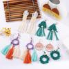 European & American High-End Handmade Tassel Christmas Dangle Earrings - Vintage Ethnic Style