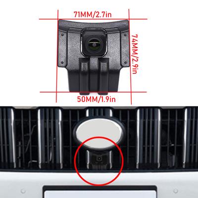 Car Front View Camera for Toyota LAND CRUISER PRADO 2018 2019 Prado 150 2020-2025 Front Grille Camera Waterproof Night Vision