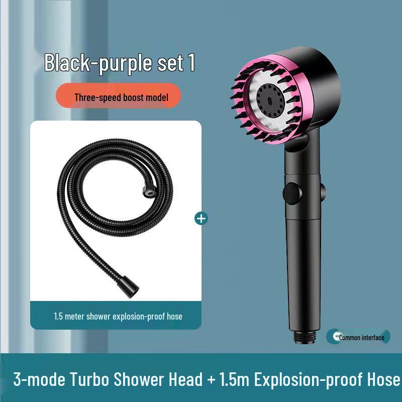 Powerful Shower Head Set with Filter and Spray Booster