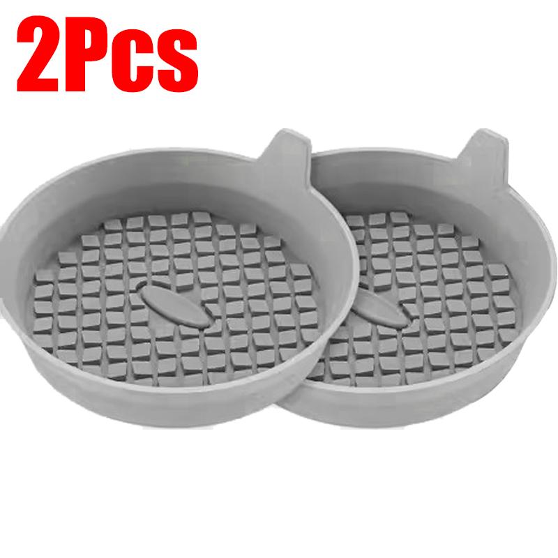 SEAMETAL 2Pcs Car Cup Coasters Non-Slip Silicone Cup Cushion Waterproof Washable Vehicle Coaster Auto Drink Holder Bottom Mat