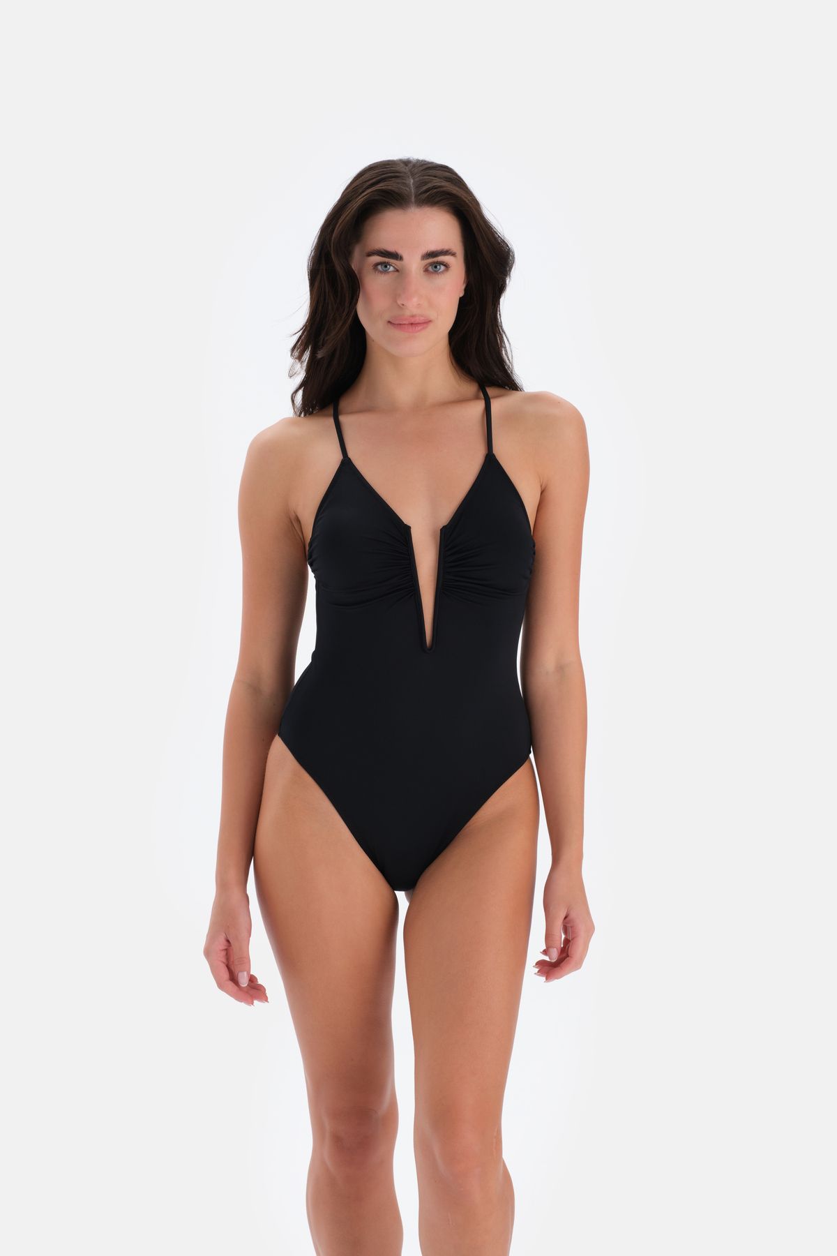 

Женский модный новый купальник черный 3130My V Wire Swimsuit