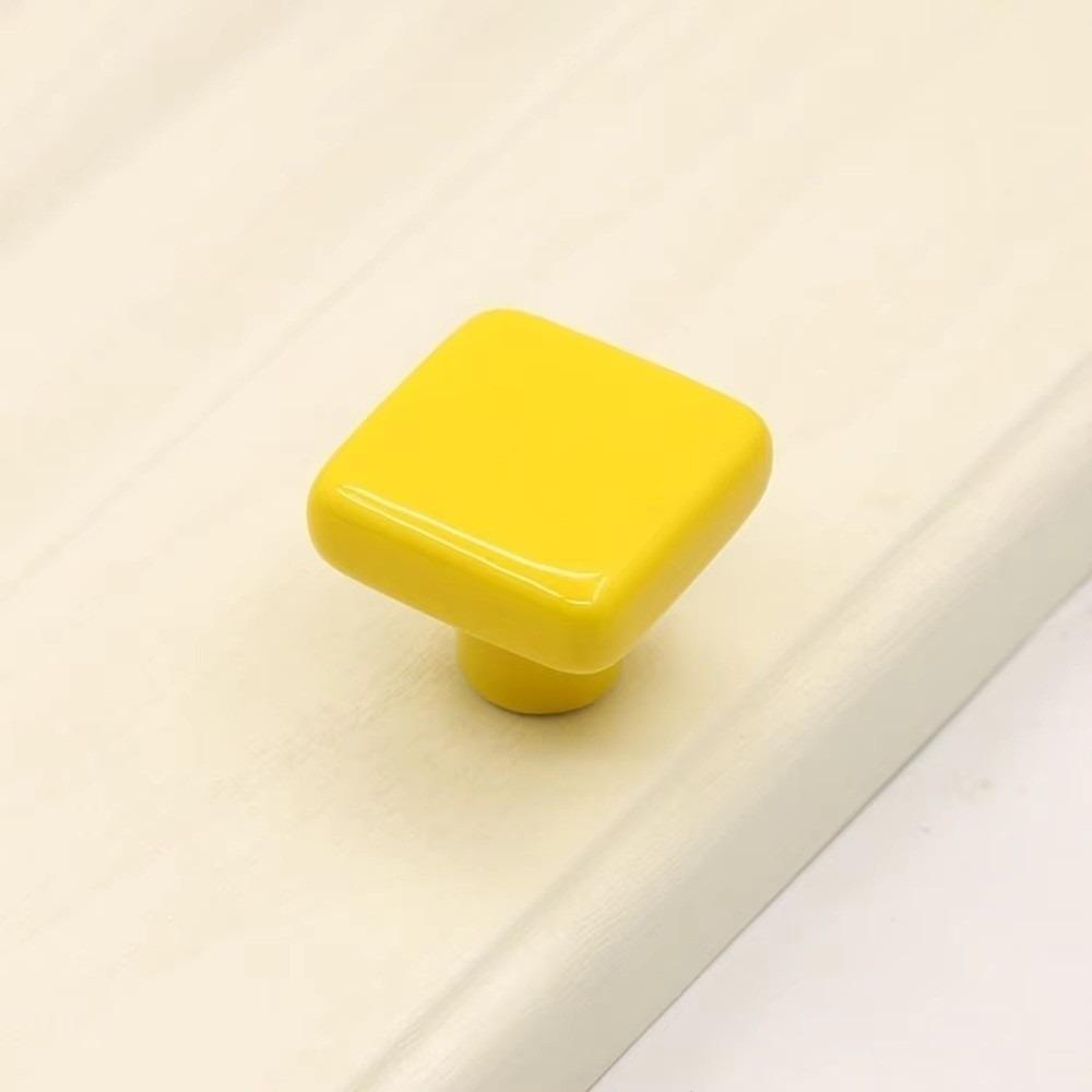 Retro Keramik Schrankknauf Bunter Einzellochgriff Niedliche Schubladengriffe