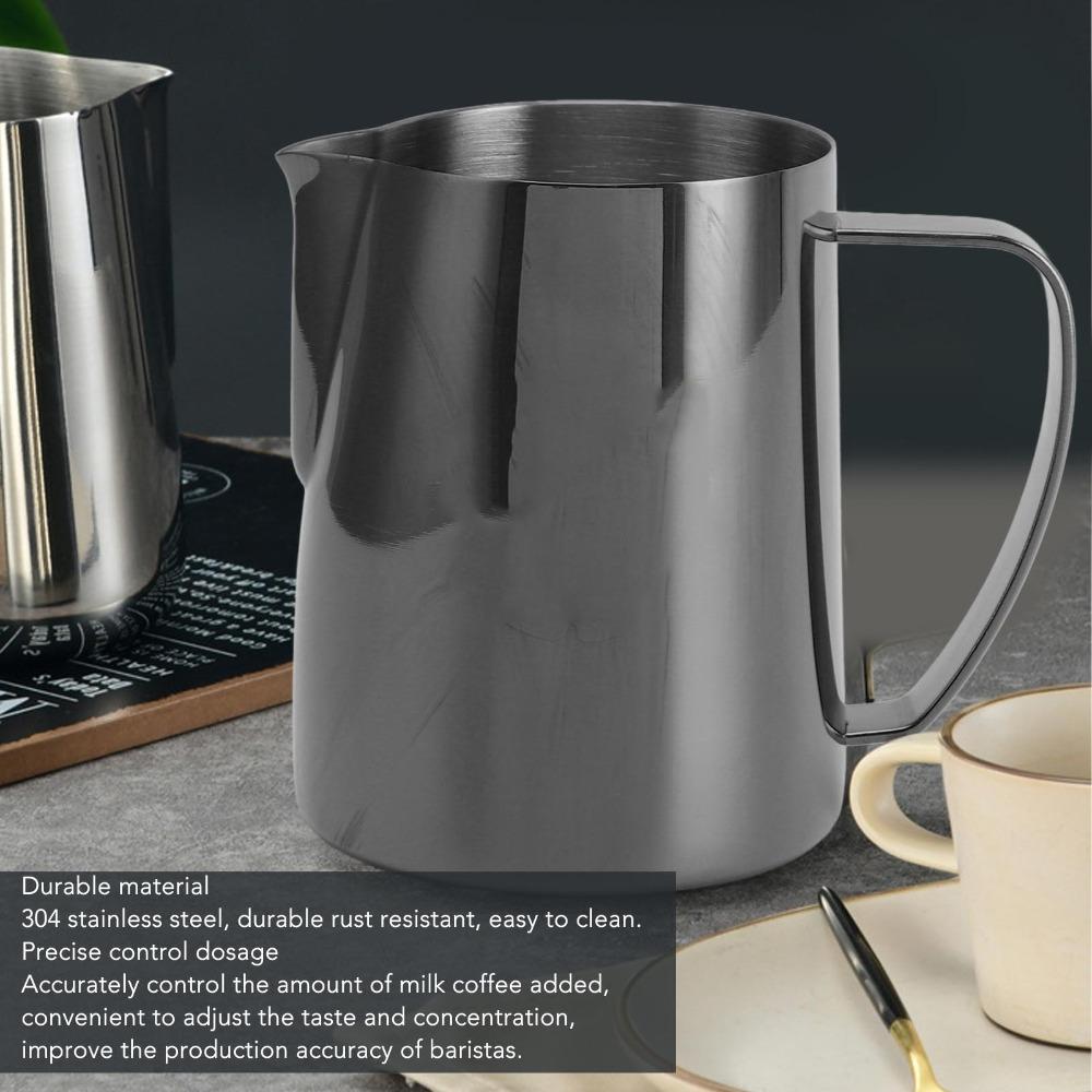 350ml Capacity Stainless Steel Pitcher 304 Stainless Steel Latte Art Pitcher Coffee Shop Use