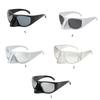Futuristic Sunglasses Girls Vintage Lens Glasses Teenagers Hiphop Trend Nightclub Party Sunglasses for Adult Teens