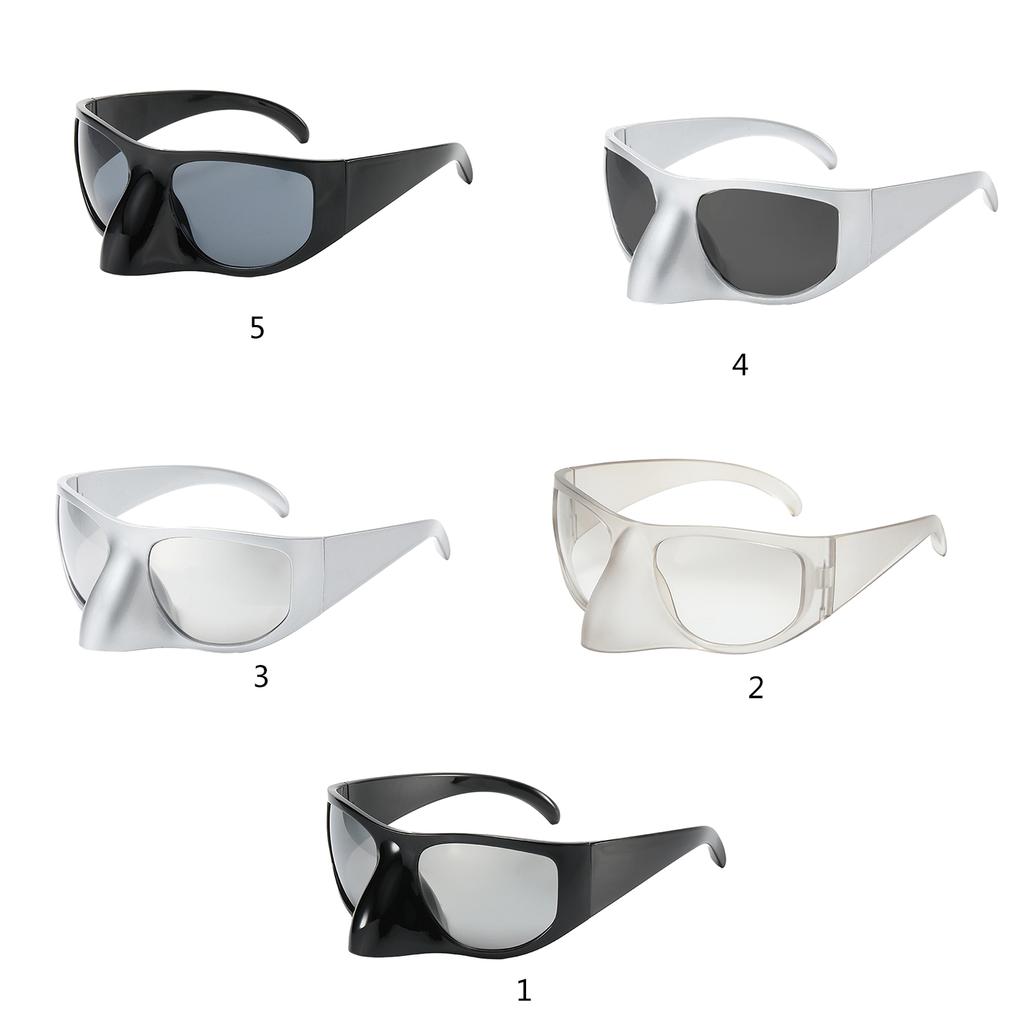 Futuristic Sunglasses Girls Vintage Lens Glasses Teenagers Hiphop Trend Nightclub Party Sunglasses for Adult Teens
