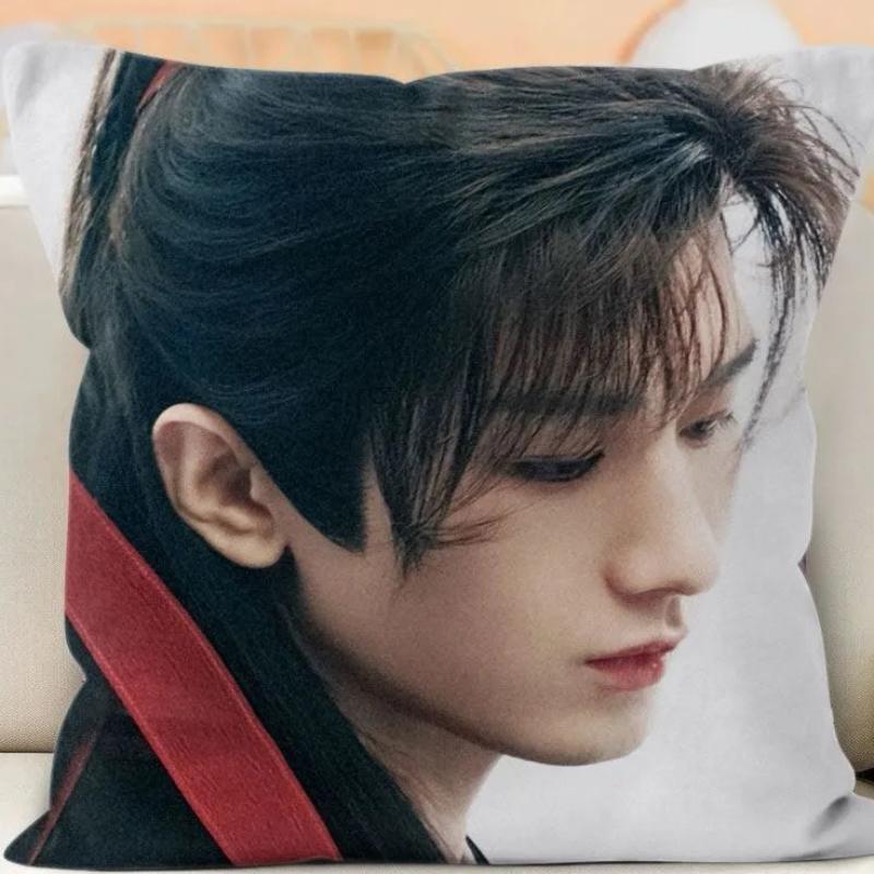 Cheng Yi Dubbelsidigt Tryckt Kuddfodral TV Legenden Resa Xiao Qiushui Li Chenzhou Dramabilder Heminredning Kuddfodral