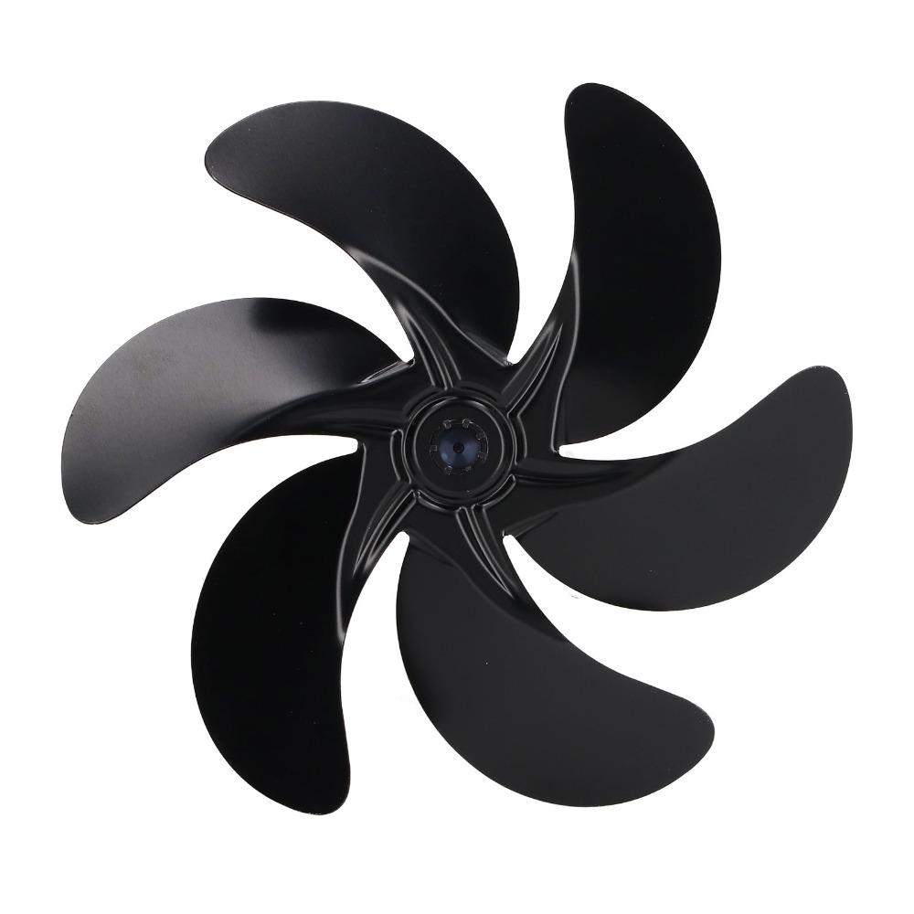Aluminum Alloy Fireplace Fan Blades 6-Blades Fireplace Fan Replacement Fireplace Burner