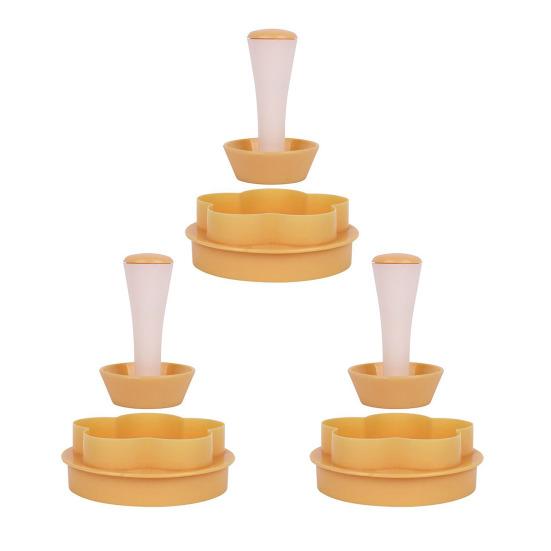 Tart Shell Mold Plastic Pastry Dough Stamper Kit Pie Crust Mold DIY Cake Tart Pan Mold for Egg Tart Shells Cheesecake Pastry Cupcake Muffin