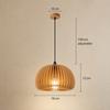 Wood Pendant Lamp Solid Wood E27 100cm Adjustable Hanging Light Soft Eye Protection Lighting For Dining Kitchen Cafe Home Users