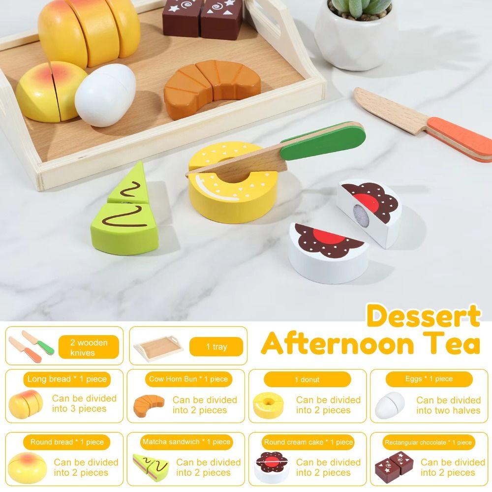 Interactive Dollhouse Miniature Bread Simulation Pretend Play Cutting Toy  Play Food Set
