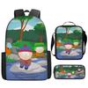 South Park Backpack Student Bag South Park Backpack Cartoon Satchel Pencil Case