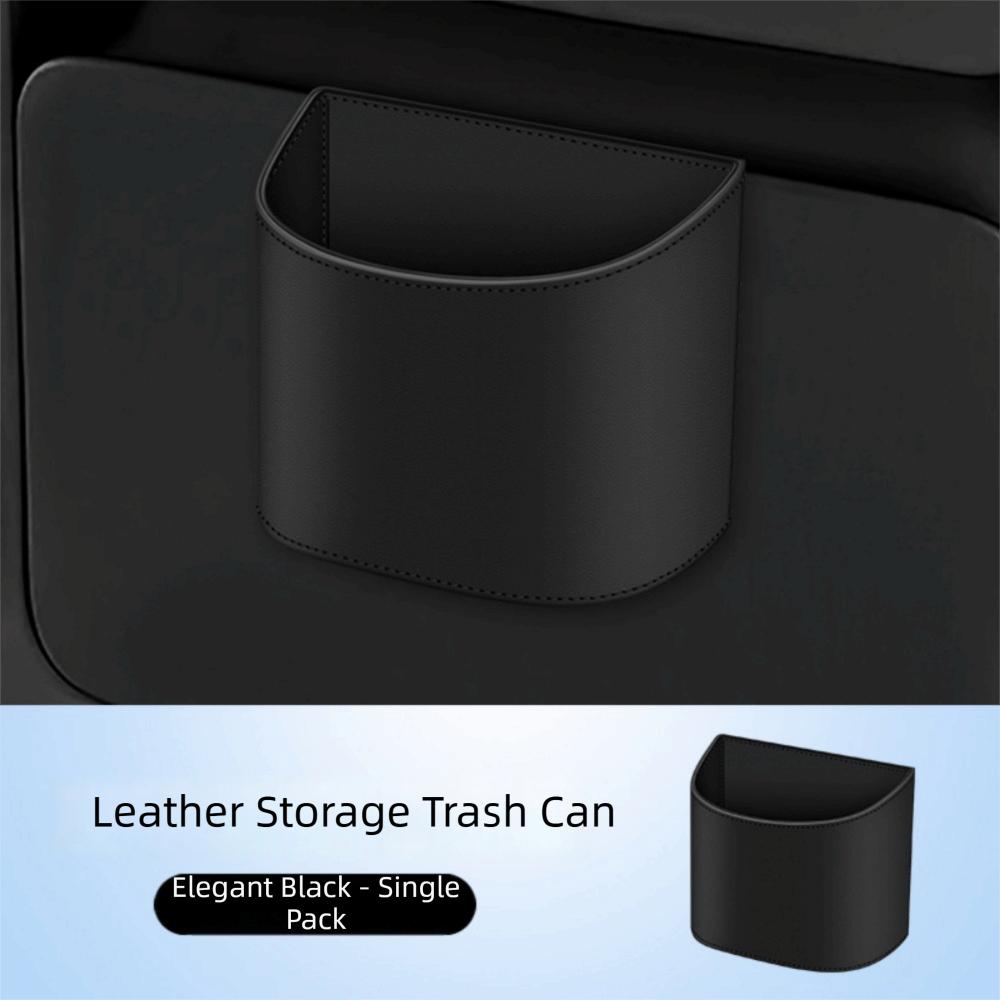 Hanging Rear Seat Garbage Bin Compact Car Door Trash Can Portable Car Trash Can  Storage Box