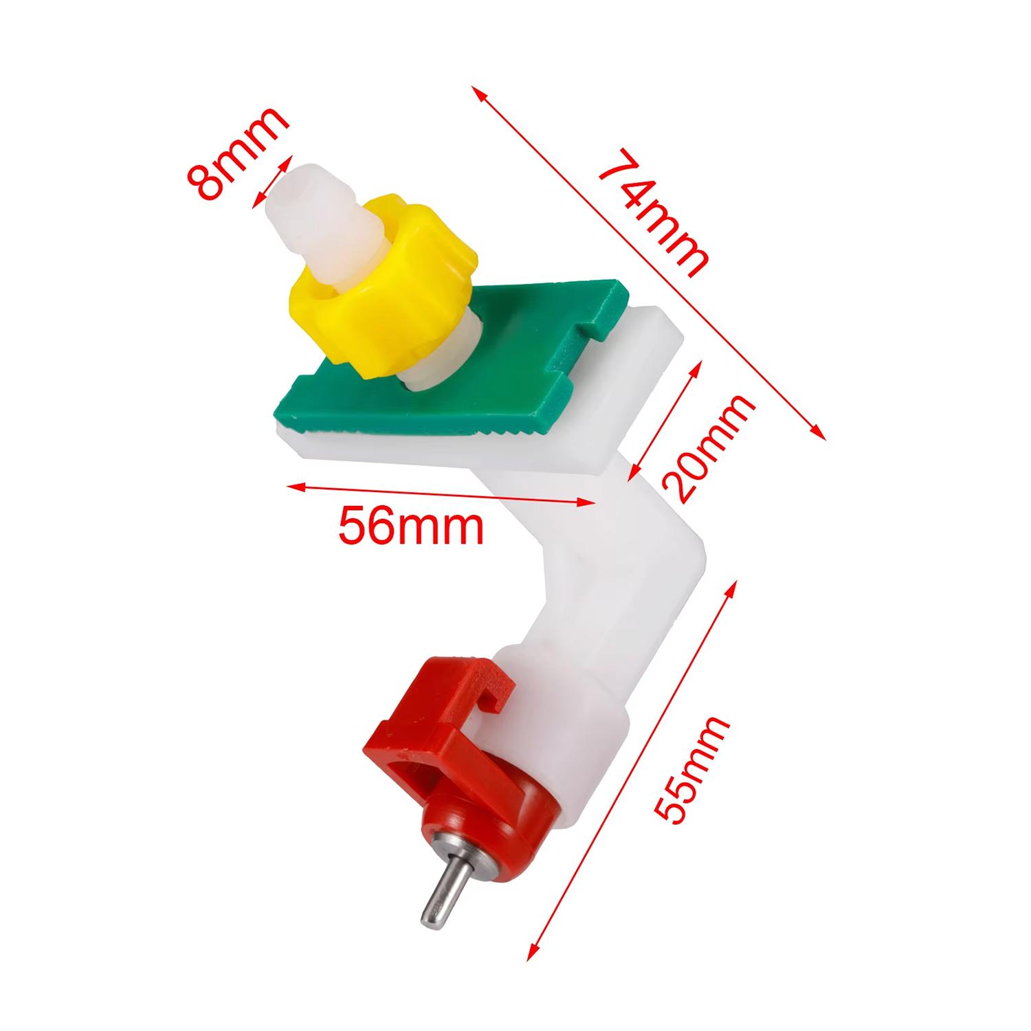 2 шт. Поилки для кроликов Ниппели для хомяков Автоматические кормушки Водяные ниппели Кроличья ферма Грызуны Животные Поилки Птицефабрика Фонтанчики для кормления белый