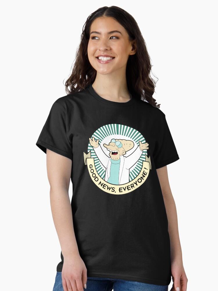 Milo Murphy's Law Professor Farnsworth - Good News Everyone! Classic Unisex T-Shirt
