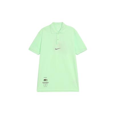 Pulôver com Estampa de Logotipo Polo de Manga Curta Camisas Polo Masculinas Verde Vapor HF6168376