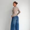 Women's New Long-sleeved Bottoming Shirt Slim Knitted Top T-shirt Pullover