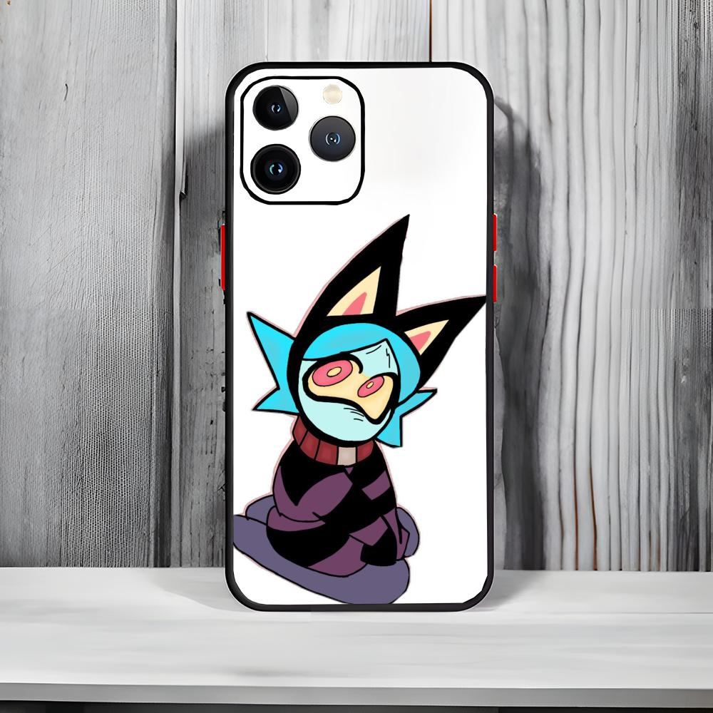 Fantasy Anime P-Psychocuties Mimi Phone Case Black Matte Thin Phone Case For iPhone17 16 15 14 13 ProMax
