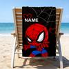 1pc Spider Man1 Beach Towel with Custom Name, Beach/Swimming/Bath/Picnic/Camping Towel, Suitable for Seaside Beaches