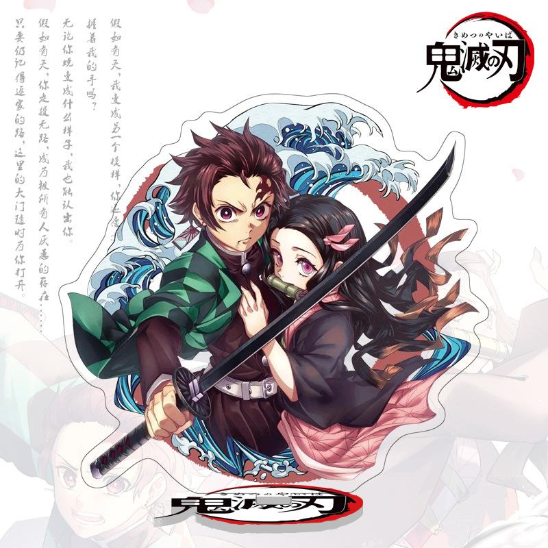 High Quality Anime Demon Slayer Kimetsu no Yaiba 1 40 Large Acrylic Stand Figure Display Statue Kamado Tanjiro Nezuko Merchandise