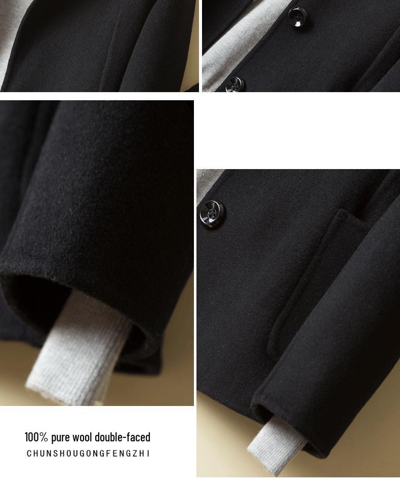 2025 A/W Women's Slim Fit Pure Wool Cashmere Short Coat
