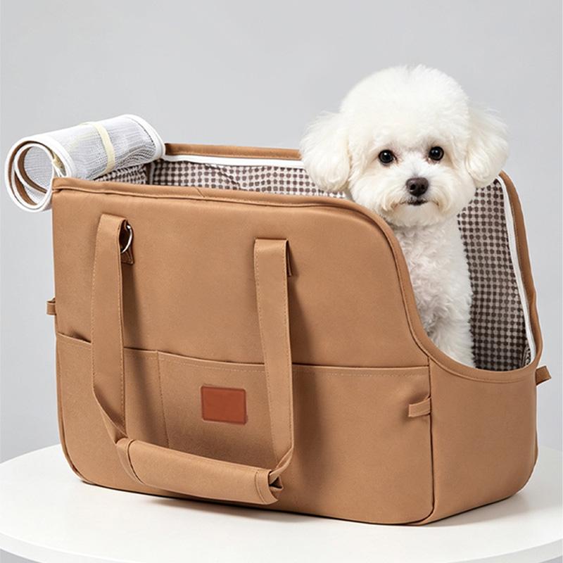 Portable Cat Shoulder Handbag Small Dog Puppy Travel Carry Bag Breathable Pet Tote Handbag for Outdoor Walking Trip