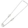 Altesse [L6105] - White 'Crystal' Silver Necklace