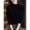 Maglione in lana merino e cashmere Maglione lavorato a maglia da donna Dolcevita Pullover a maniche lunghe Abbigliamento autunno inverno Maglioni caldi