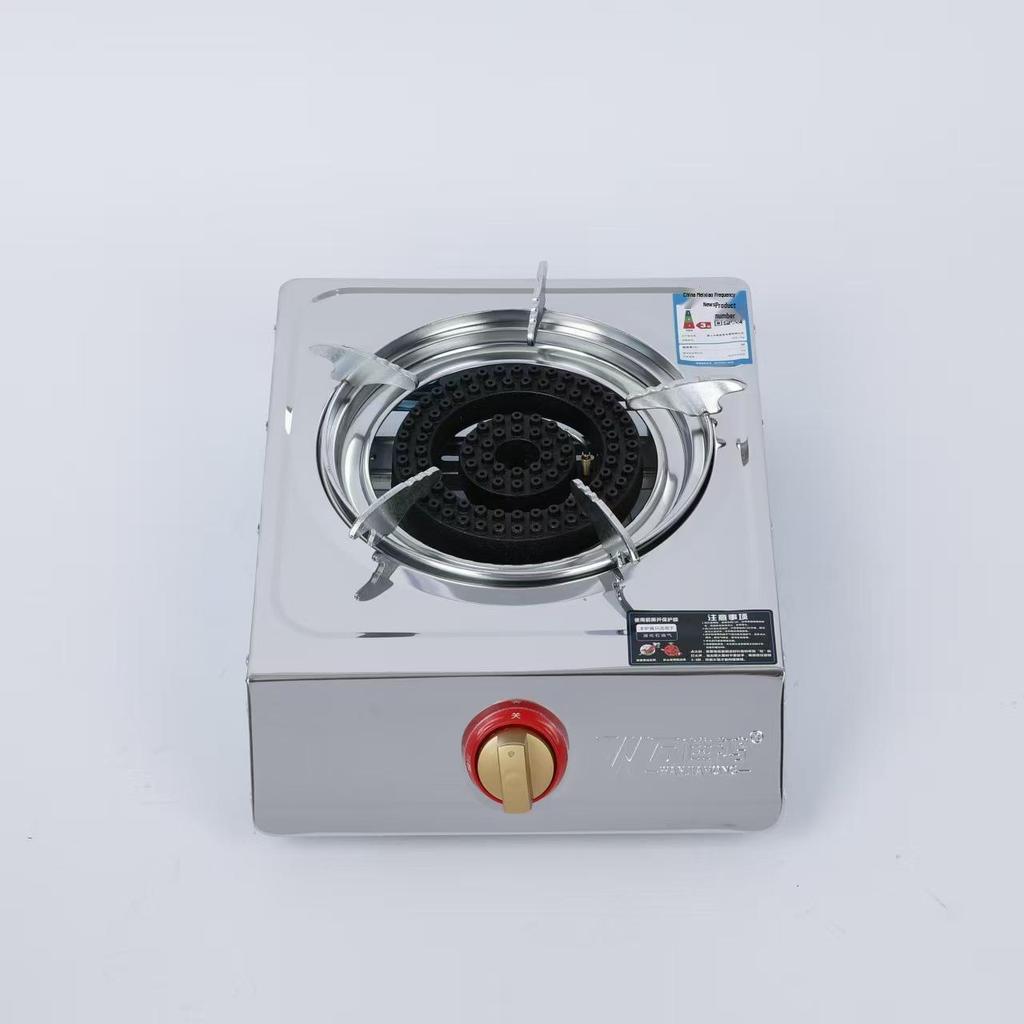 High-Power Stainless Steel Single Burner Gas Cooktop for Natural and Liquefied Gas