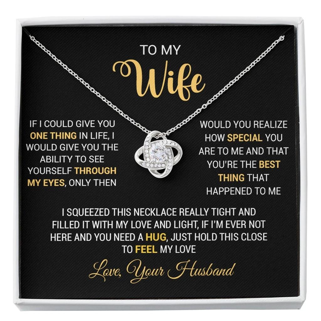 To My Wife Necklace Gift For Wife Anniversary Gift For Wife Christmas Gift