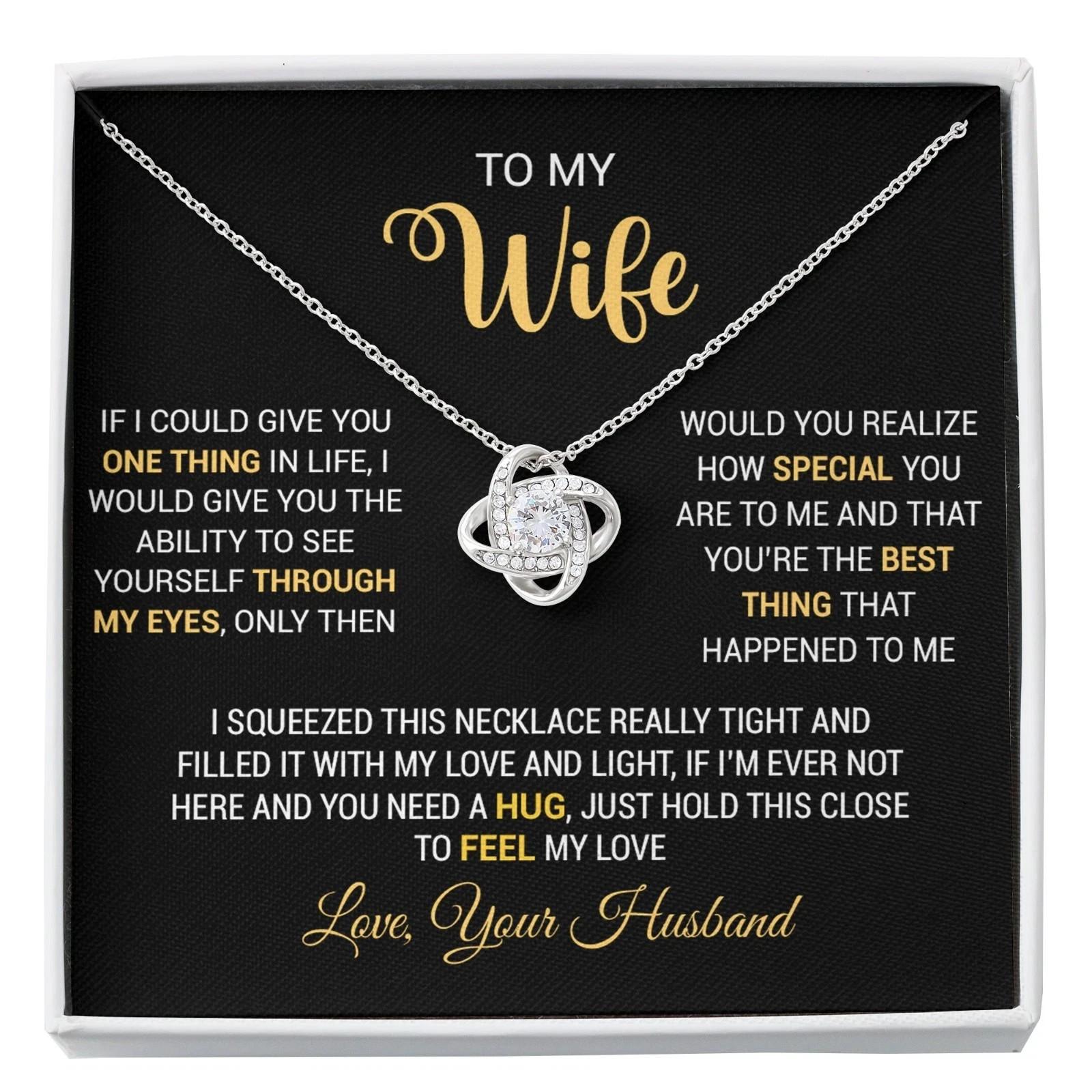 To My Wife Necklace Gift For Wife Anniversary Gift For Wife Christmas Gift S