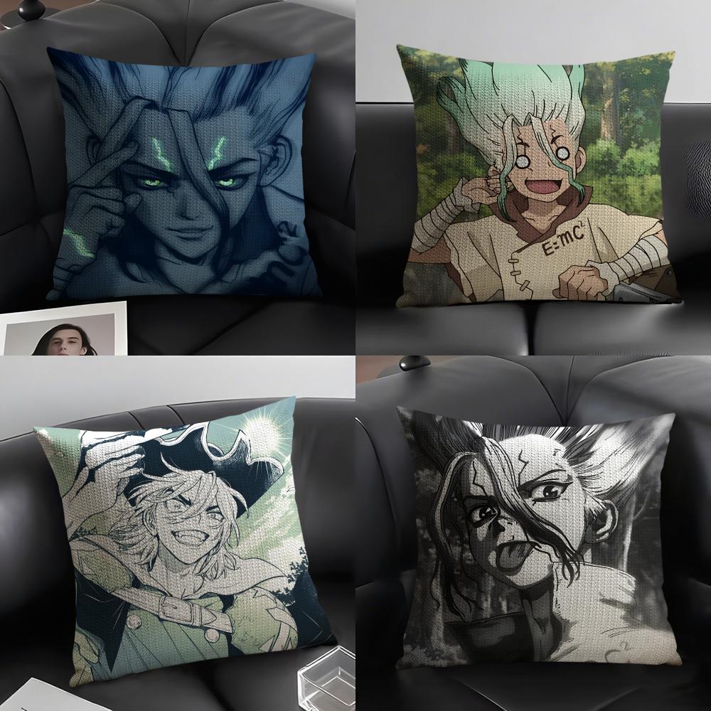 Dr S-Stone-E Pillow Case Pattern Printed Pillowcase for Living Room Sofa Cushion Cover & Bedroom Decor