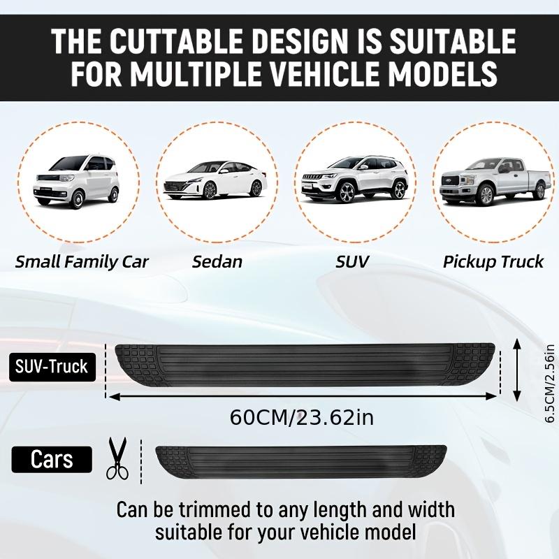 4 Stück PVC zuschneidbares Auto-Türschwellenschutz-Aufkleber-Kit für Auto-Türschwellen und Rahmen.