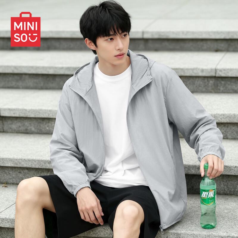MINISO Men's Hooded Ice Silk Sun Protection Jacket