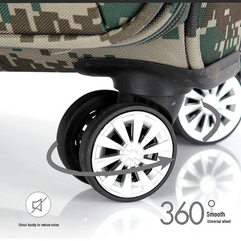 24-inch Camouflage Spinner Wheel Suitcase