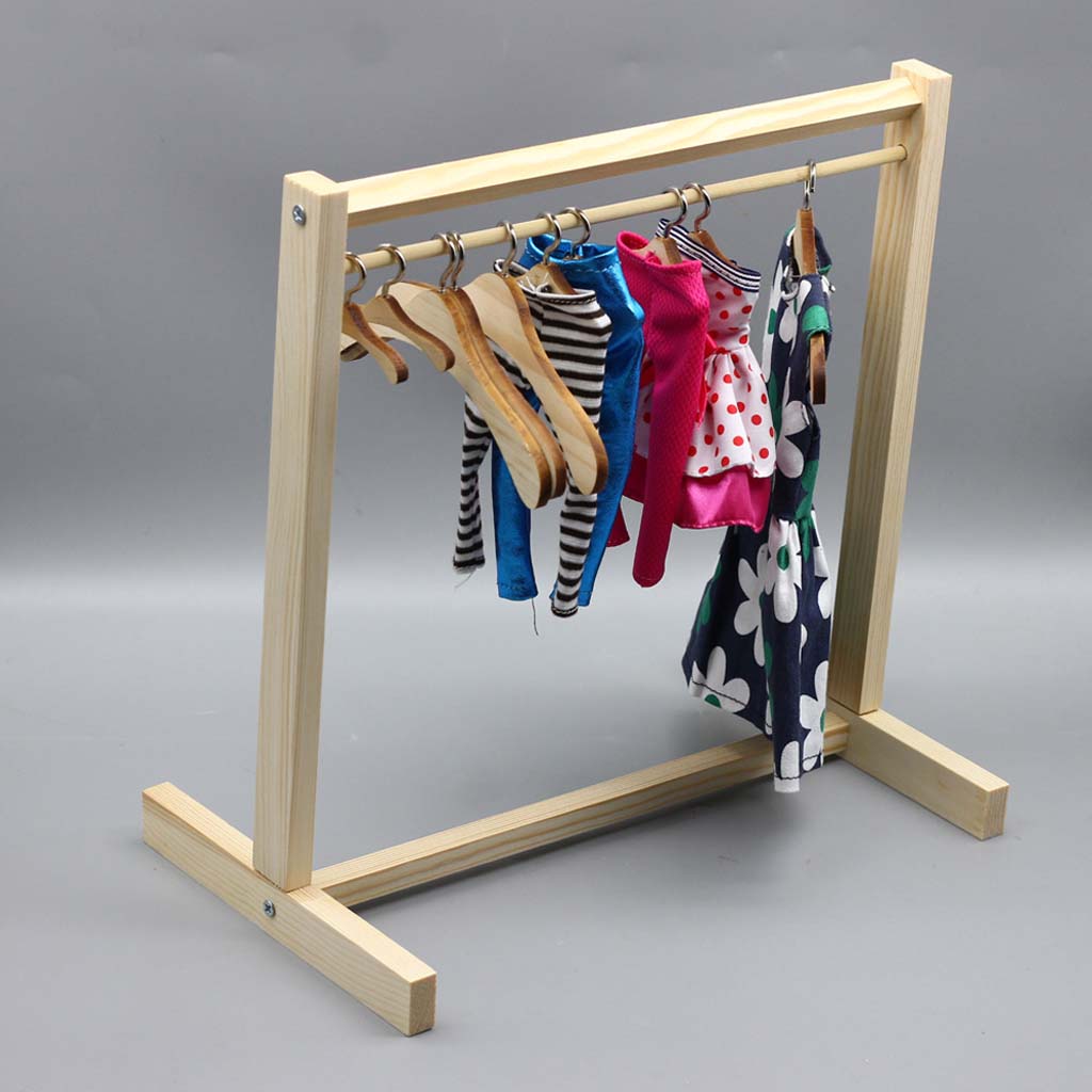 Mini-Kleiderbügel Zubehör für 30/60CM Kugelgelenkpuppen Puppenhaus Zubehör