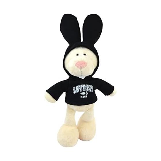 NICI Niki Plush Rabbit Classic 25cm/Rabbit Black Parka 2023 Zodiac Rabbit