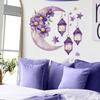 Creative Moon Flowers Stars Chandelier Bedroom Living Room Home Background Landscaping Decorative Wall Stickers