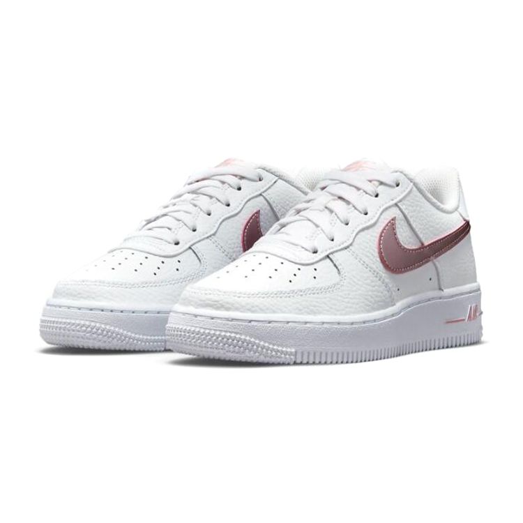 Nike Air Force 1 GS Λευκά Ροζ Γλάσο Παιδικά Αθλητικά Παπούτσια CT3839-104