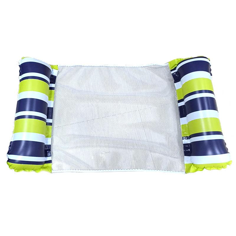 New Inflatable Floating Row Outdoor Foldable Backrest Clip Net Floating Bed Water Inflatable Supplies Deck Chair Floating Bed