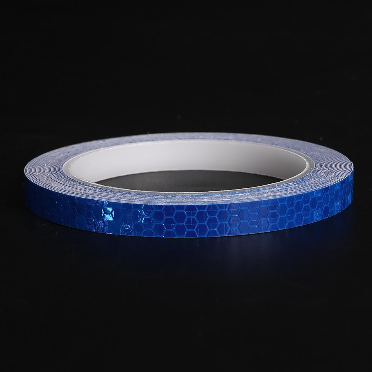 

1cm*8m Reflective Tapes Reflectors Warning Tape Night Safety Sticker White Red Orange Green for Bicycle Car синий