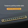 Glow-in-the-Dark Temporary Parking Number Plate with Concealable Design