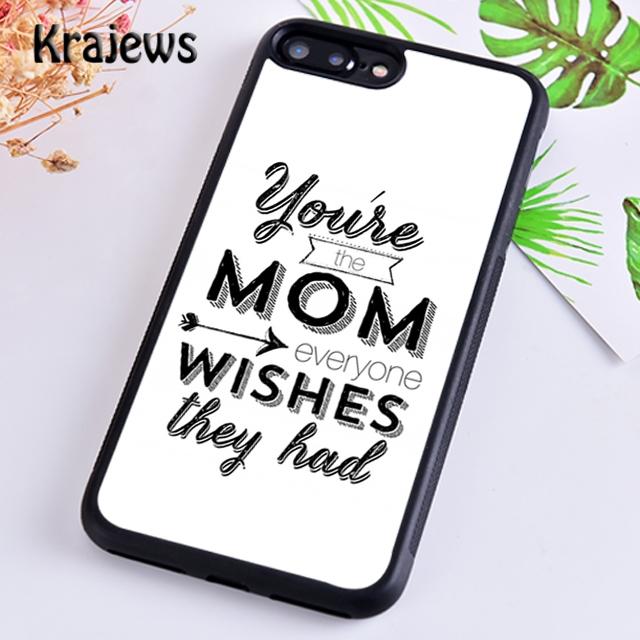 Krajews Best Mom ever In The World Phone Case Cover For iPhone 17 Air 16 15 14 plus 11 12 13 pro max coque Fundas